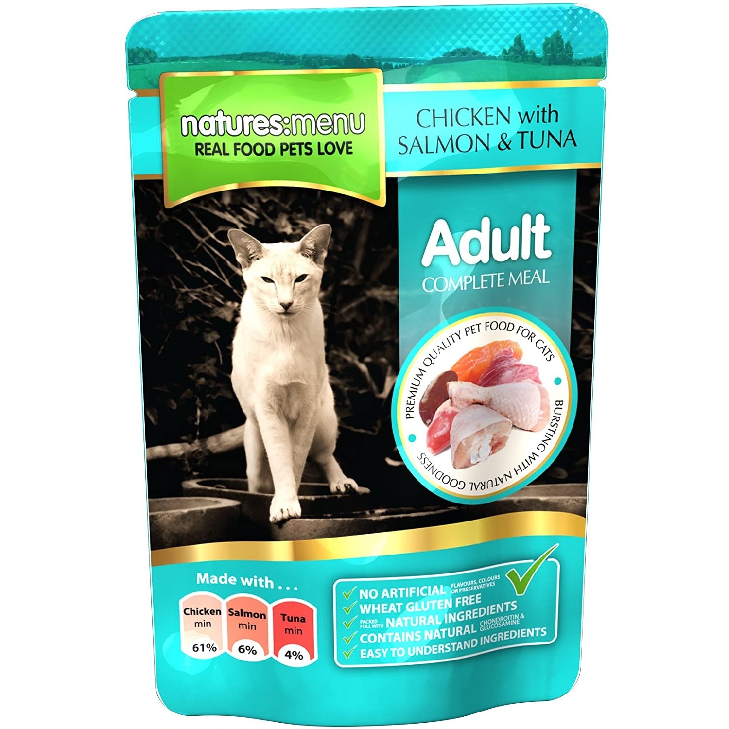 Natures Menu Chicken with Salmon and Tuna Wet Cat Food 100 g