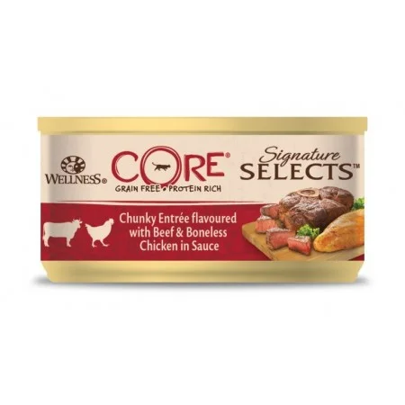 Wellness CORE Signature Selects Chunky Beef Chicken Wet Cat Food