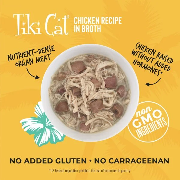 Tiki Cat After Dark Chicken in Broth Cat Wet Food, 80g - Image 2