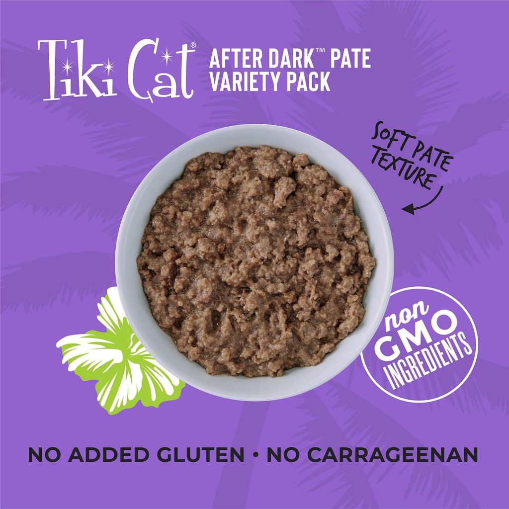 Tiki Cat After Dark Pate Variety Pack Wet Cat Food, 12 Cans - Smart Pet ...