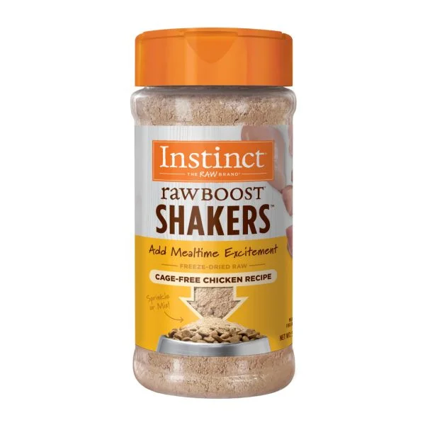 Instinct Raw Boost Shakers Cage-Free Chicken Freeze-Dried Cat Food Topper, 5.5oz