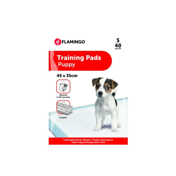 Flamingo Puppy Training Pads, Small (45 x 35cm) 40Pcs