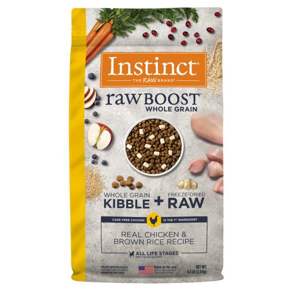 Instinct Raw Boost Whole-Grain Real Chicken & Brown Rice Recipe Dry Dog Food, 2kg